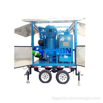 Mobile Trailer and Weather-proof Type Transformer Oil Filtration Machine 9000LPH